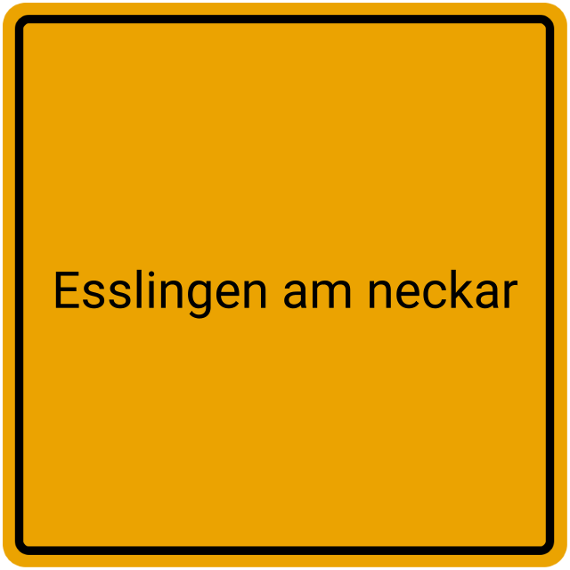 Meldebestätigung Esslingen am Neckar